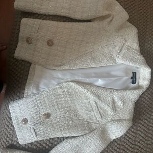 Cream Tweed Blazer